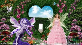 个性婚纱背景图片,个性婚纱背景下的浪漫时光